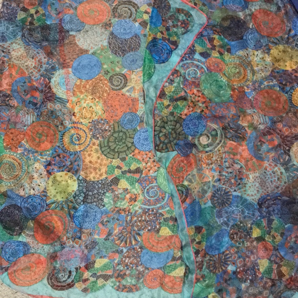 Italian Pure Silk Scarf with Wonderful Design